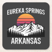 Eureka Springs Rechteckiger Pappuntersetzer (Vorderseite)