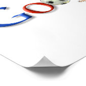 Euro2008rote Zahlen Poster (Ecke)