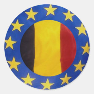Euro 2008 - Belgien-Aufkleber Runder Aufkleber