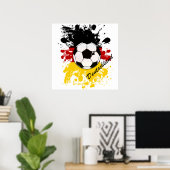 Euro 2012 - Europameisterschaft Deutschland unter Poster (Heimbüro)