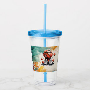 Euro 2024 in football Acrylic Tumbler Acryltrinkbecher