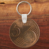 Euro 5 Cent Geldmünze Schlüsselanhänger (Vorderseite)