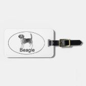 Euro-Beagle Gepäckanhänger (Vorderseite horizontal)