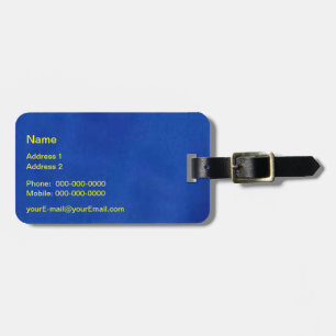 Euro Blue Luggage Tag Gepäckanhänger