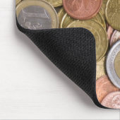 Euro Cent Geld Mousepad (Ecke)
