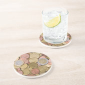 Euro Cent Getränkeuntersetzer (Seite)