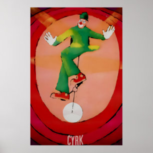 Euro Circ Vintage Attraction Poster Druck 1