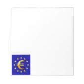 Euro-Flagge Notizblock (Vorderseite)