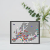 Euro-Flaggen Postkarte (Stehend Vorderseite)