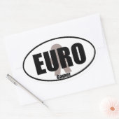 Euro Gamer Funny Meeple Tabletop Decal Ovaler Aufkleber (Umschlag)