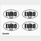 Euro Gamer Funny Meeple Tabletop Decal Ovaler Aufkleber (Blatt)