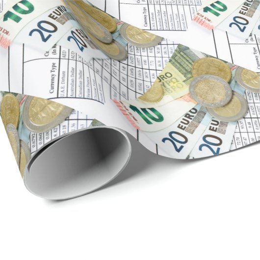 Euro Geschenkpapier (Rolleneckpunkt)