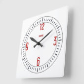 Euro Moderne 1 Rote Uhr (Winkel)