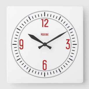 Euro Moderne 1 rote Uhr