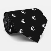 Euro money sign dark green neck tie gift for him krawatte (Gerollt)