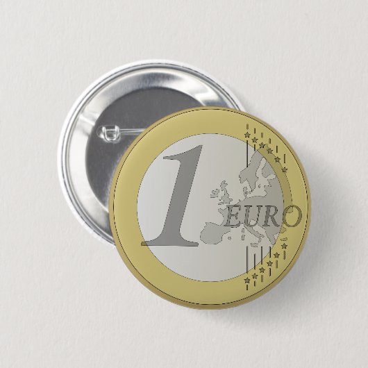 Euro-Münze Button (Vorne & Hinten)