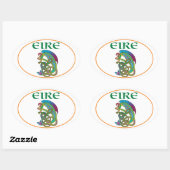 Euro Oval Ireland Car Sticker (Blatt)