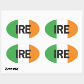 Euro Oval Ireland Car Sticker (Blatt)