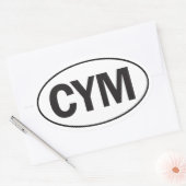 Euro Oval Wales Car Sticker (Umschlag)