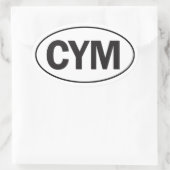 Euro Oval Wales Car Sticker (Tasche)