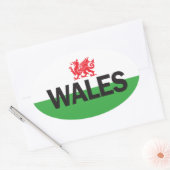 Euro Oval Wales Car Sticker (Umschlag)