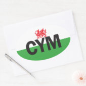 Euro Oval Wales Car Sticker (Umschlag)