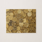 Euro prägt Währungs-Geld-Gelb-Markt Europa Puzzle (Horizontal)