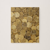 Euro prägt Währungs-Geld-Gelb-Markt Europa Puzzle (Vertikal)