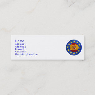 Euro Spanien Visitenkarte