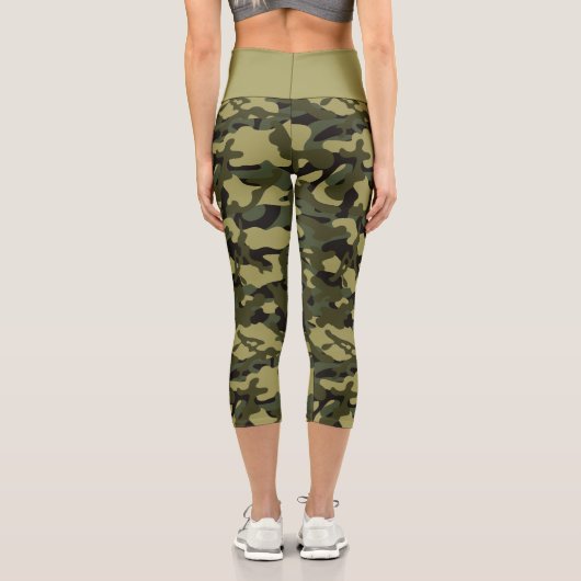 Euro Spring Camouflage Capri Leggings (Rückseite)
