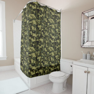 Euro Spring Camouflage Duschvorhang