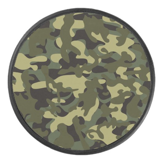 Euro Spring Camouflage Eishockey Puck (Vorderseite)