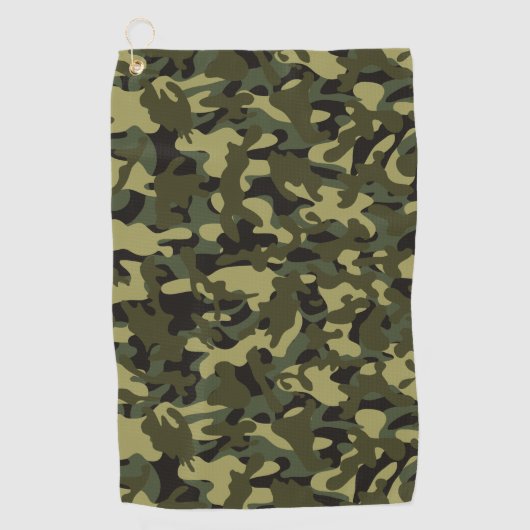 Euro Spring Camouflage Golfhandtuch (Vorderseite)