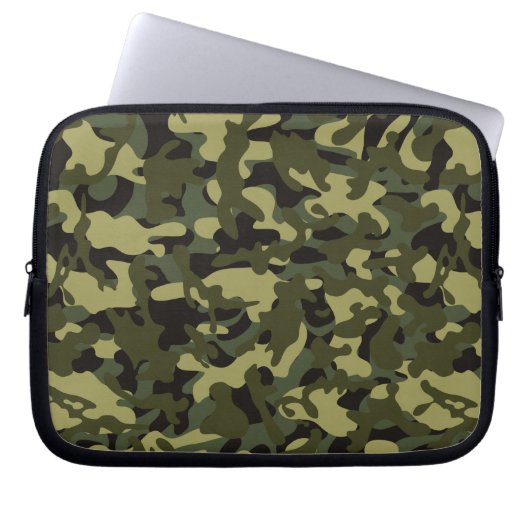 Euro Spring Camouflage Laptopschutzhülle (Vorderseite)