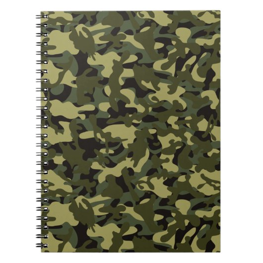 Euro Spring Camouflage Notizblock (Vorderseite)