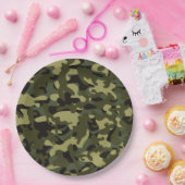 Euro Spring Camouflage Pappteller (Party)