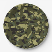 Euro Spring Camouflage Pappteller (Vorderseite)