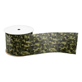 Euro Spring Camouflage Satinband