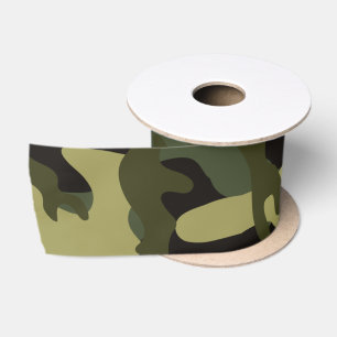 Euro Spring Camouflage Satinband
