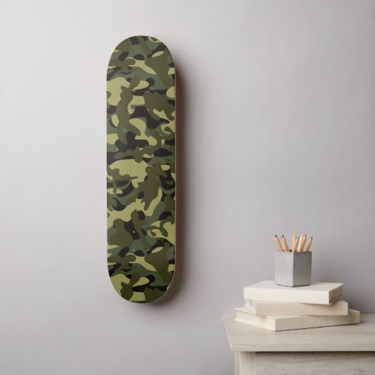 Euro Spring Camouflage Skateboard (Wandkunst)
