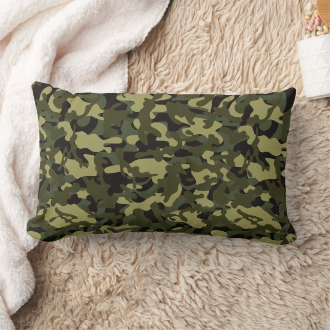 Euro Spring Camouflage Tissue Paper Lendenkissen (Decke)