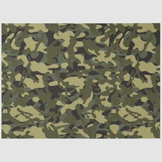 Euro Spring Camouflage Tissue Paper Seidenpapier (Vorderseite)