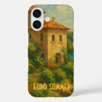 Euro Summer Oil Painting Villa