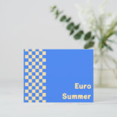Euro Summer Postcard Postkarte (Stehend Vorderseite)