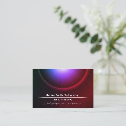 Euro-Visitenkarte für Fotografie Visitenkarte (Stehend Vorderseite)