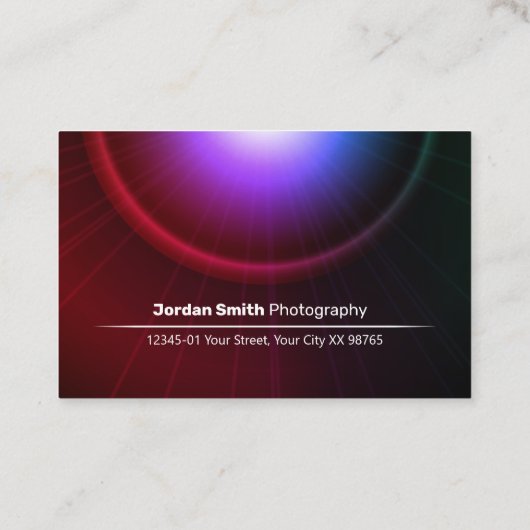 Euro-Visitenkarte für Fotografie Visitenkarte (Rückseite)