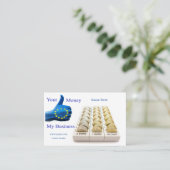 Euro-Visitenkarte Visitenkarte (Stehend Vorderseite)