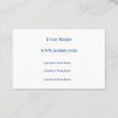 Euro-Visitenkarte Visitenkarte (Rückseite)