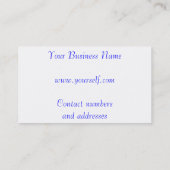 Euro-Währung für Visitenkarte (Rückseite)