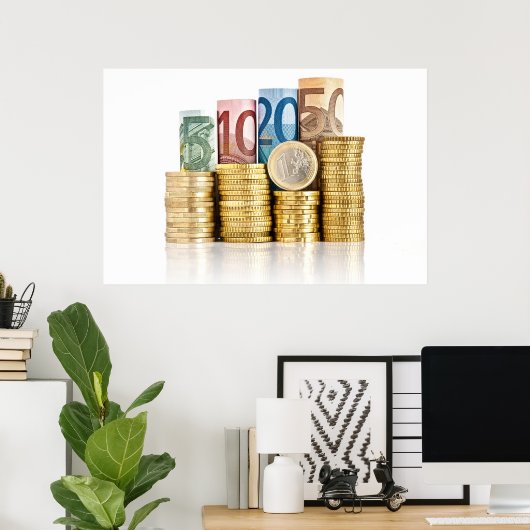 Euro-Währung Poster (Heimbüro)